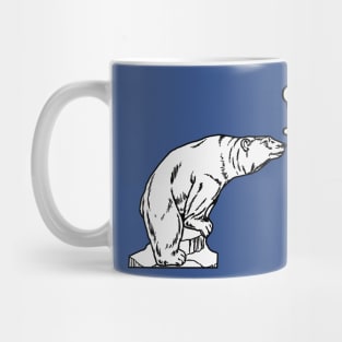 Polar bear misses the snow Mug